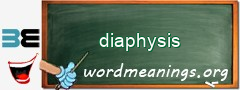 WordMeaning blackboard for diaphysis
